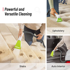 Rug Doctor Pet Portable Spot Cleaner includes a trial-size solution for quick starts.