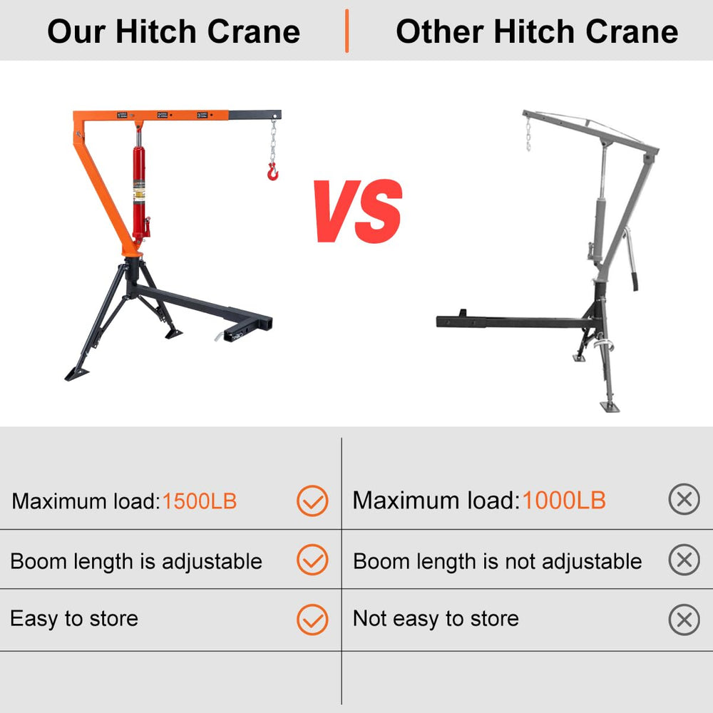 Rugcel Winch telescopic boom extended for versatile reach in tight spaces