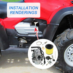 RUIANOMG fuel valve petcock included with kit for Foreman 500
