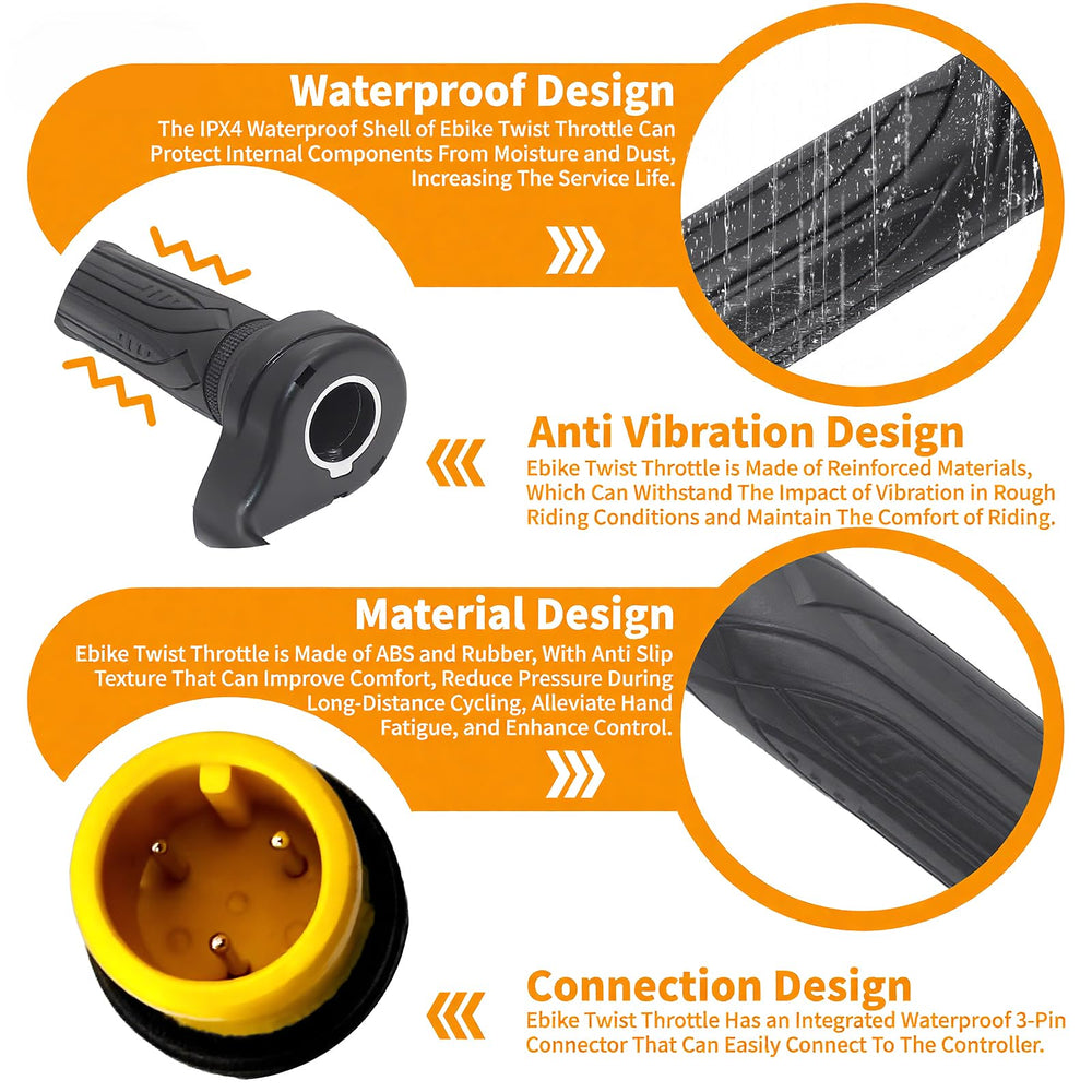 RUIDELI anti-vibration design absorbs shocks for a steadier grip.