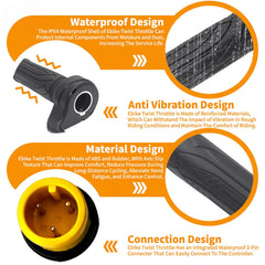RUIDELI anti-vibration design absorbs shocks for a steadier grip.