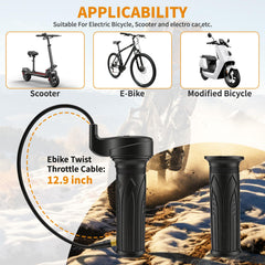 RUIDELI integrated waterproof connector simplifies throttle wiring.