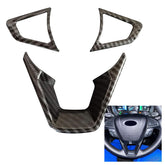 Ruihe 3pcs carbon fiber steering wheel cover packaging shows premium finish and kit contents