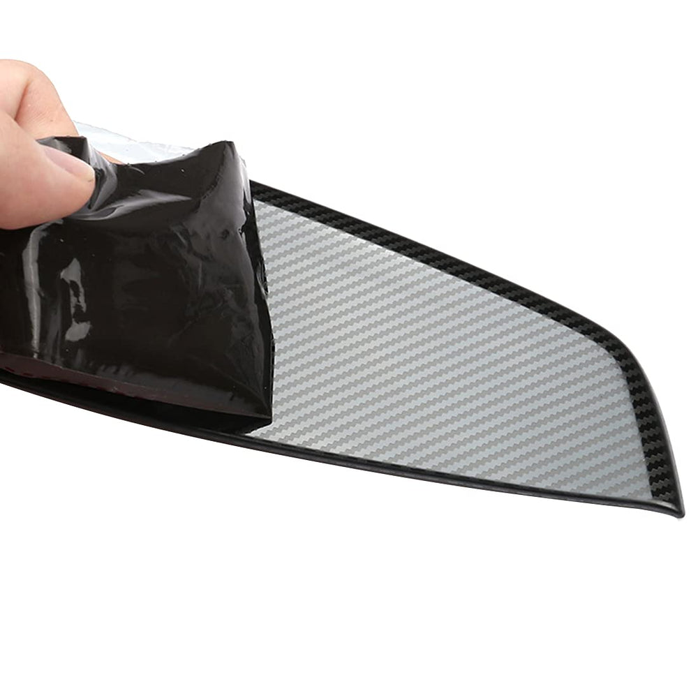 RUIHE carbon fiber dashboard edge trim completes the cabin line.