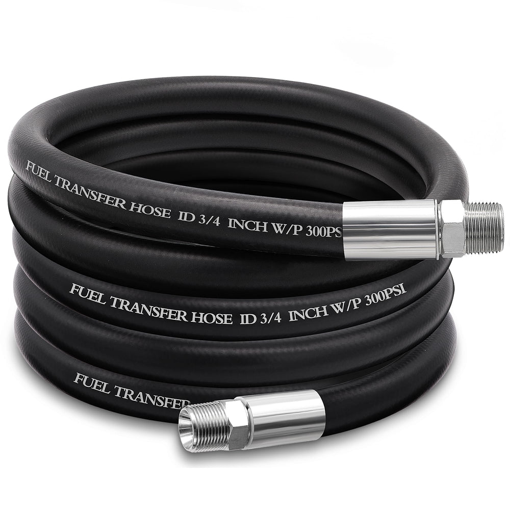 Ruikarhop fuel hose 10ft shows 3-4 inch inner diameter for smooth fuel transfer