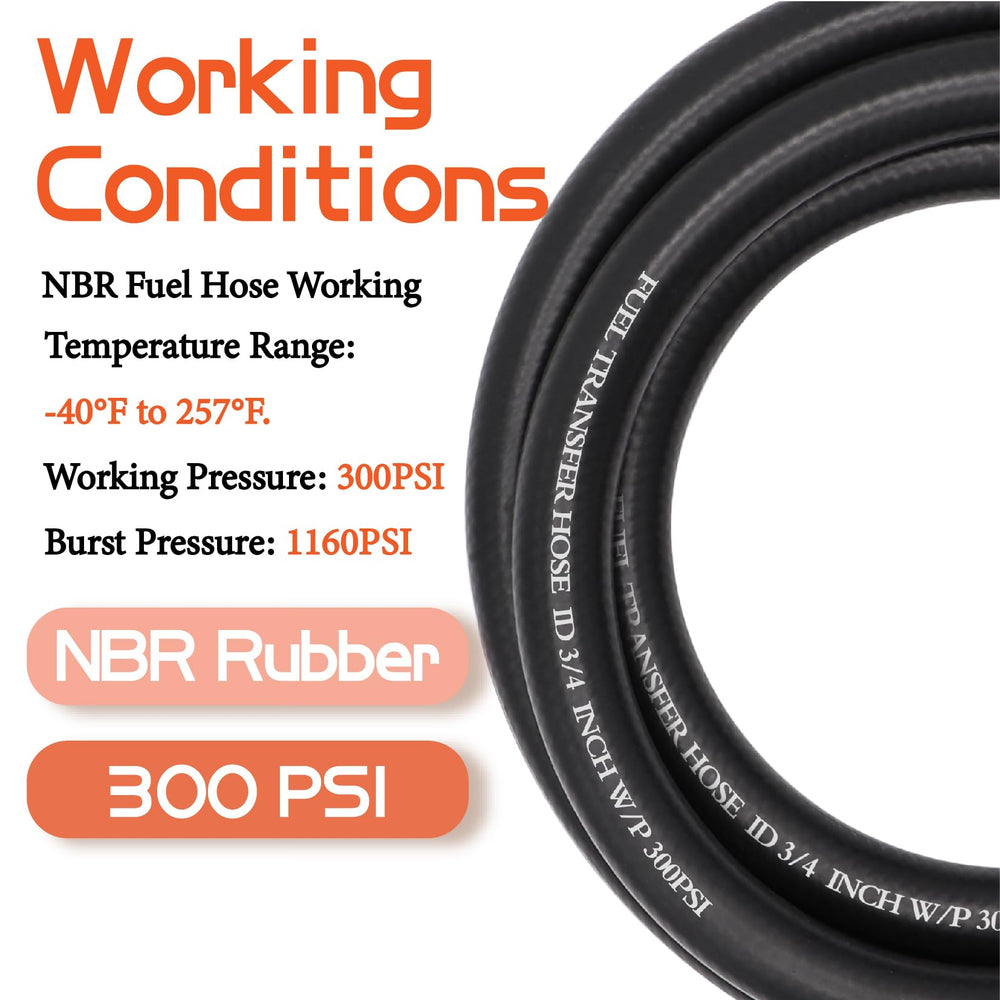 Ruikarhop inner 3/4 inch nitrile layer offers flexible fuel handling