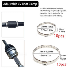 RUITONDA CV boot clamp pliers in use installing clamps on CV joints.