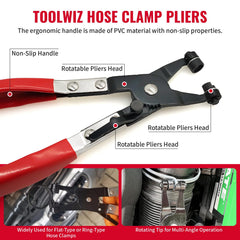 RUITONDA rotatable-tip pliers enable multi-angle work in tight spaces.