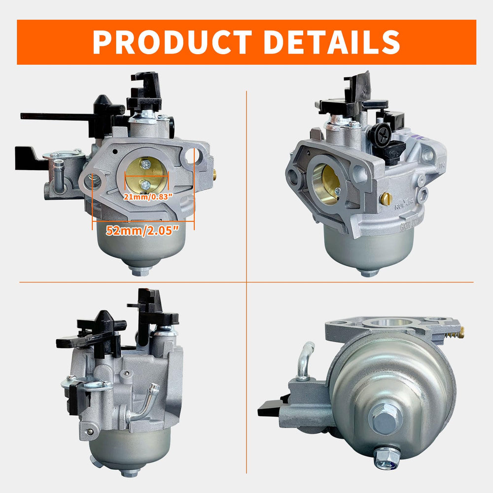 Ruixing GX270 carburetor package contents for quick install.