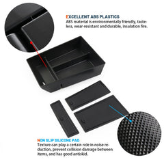 Ruiya non-slip pads stabilize items and reduce noise inside the BMW console.