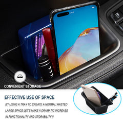 Ruiya glove box organizer slides smoothly for quick access and privacy