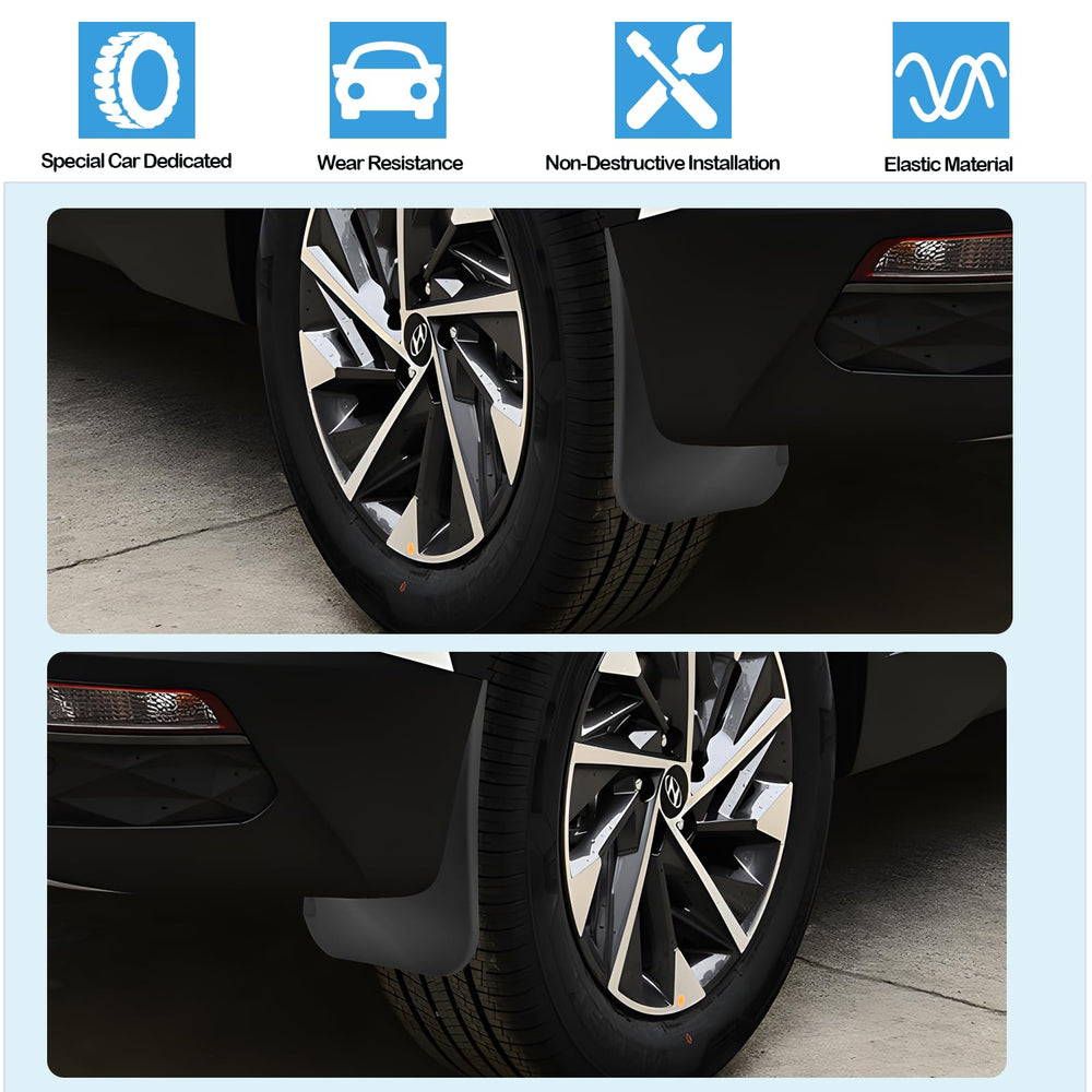 Ruiya Tucson front right mud flap shields wheel well from spray