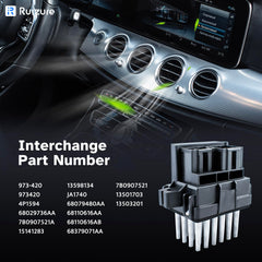 Ruizure blower speed control module enabling multi-speed climate control.