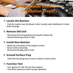 Ruizure durable construction front HVAC blower resistor module ensures long-lasting performance.