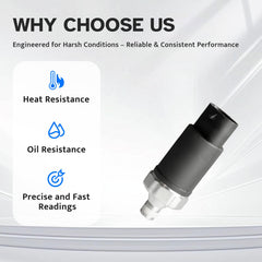 Rugged metal housing shot signaling durability in harsh driving conditions.
