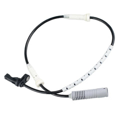 Ruizure front ABS sensor left closeup with durable BMW connector for reliable readings.