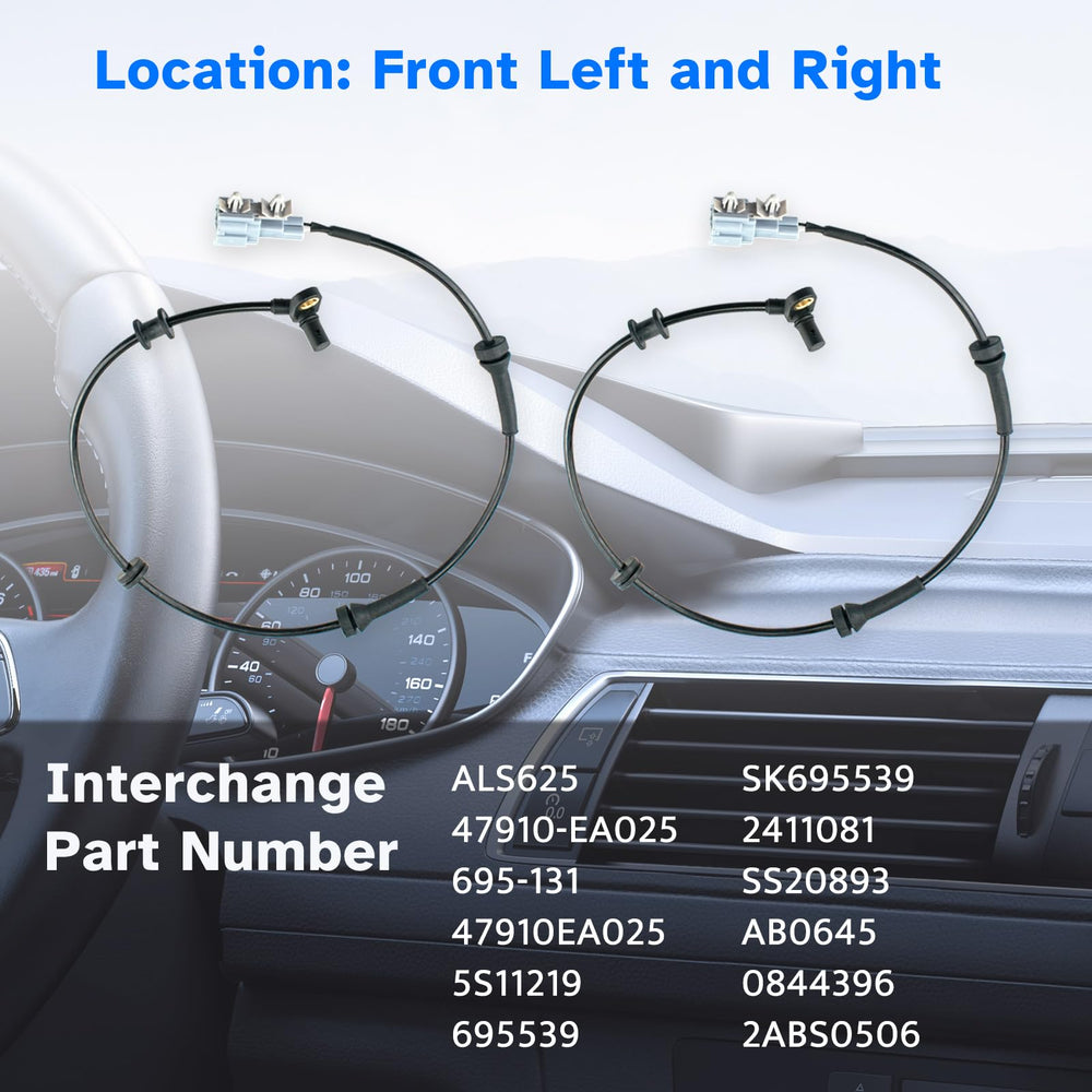 Ruizure sensor package includes 2 front sensors for complete front-wheel coverage