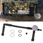 RULLINE AN6 dual-feed braided fuel line assembly ready for installation