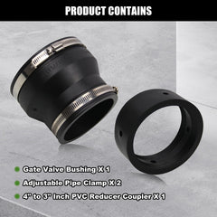 RULLINE black PVC fittings finish highlighting corrosion resistance and sleek look.