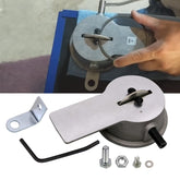 RULLINE manual piston ring filer with grinding wheel for precise cuts.