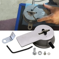 RULLINE manual piston ring filer with grinding wheel for precise cuts.