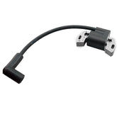 Ruma ignition coil close-up for Briggs Stratton compatibility, highlighting durable build.
