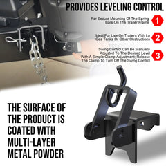 Rumngsuy brackets on a trailer elevate stability during uneven road conditions