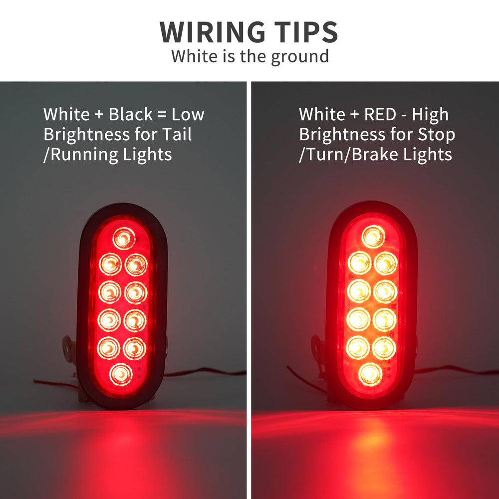 RUNBAITOO weatherproof tail light with IP67 rating and sealed housing for all-weather use.