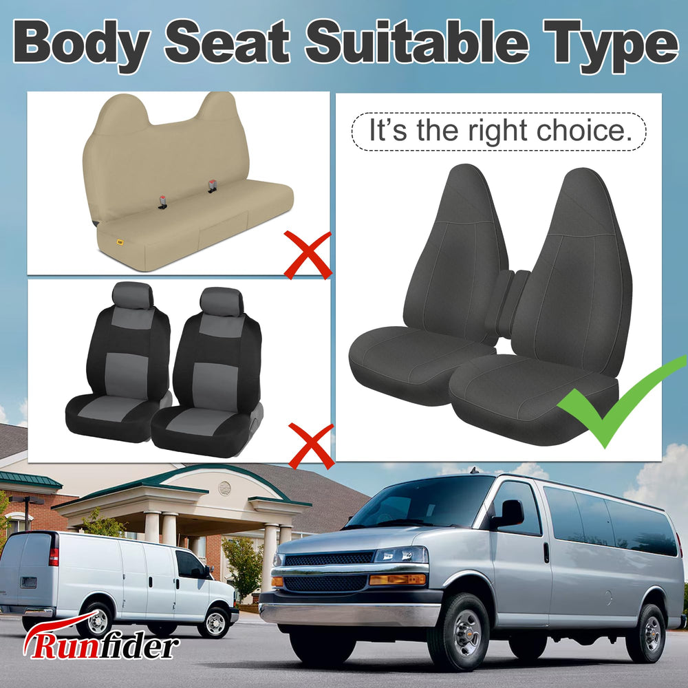 Runfider 1-year quality assurance for seat covers.