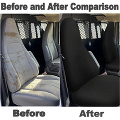 Breathable, non-slip backing keeps Runfider seat cover in place.