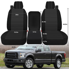 Runfider center armrest protection seat cover keeps console clean and comfortable