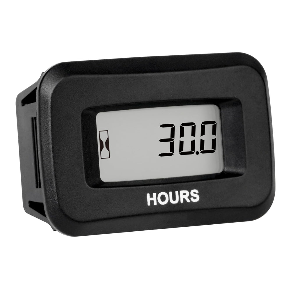 Runleader digital hours counter front view with clear runtime readout for easy monitoring