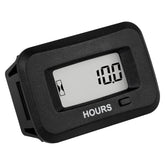 Runleader digital maintenance hour meter front view with clear display for tracking hours.