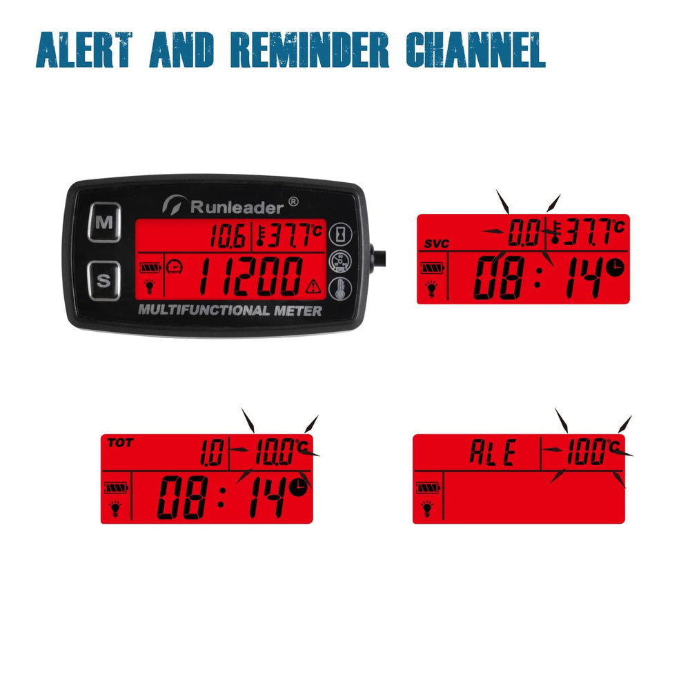 Runleader RL-HM035A-M5 red backlight highlights exceedances
