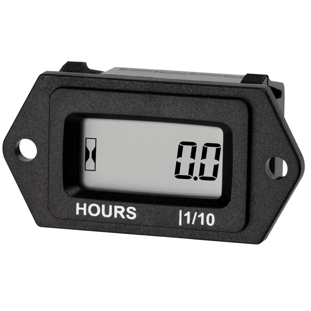 Runleader hours counter front view for quick hourly monitoring on equipment