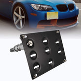 Runmade front bumper tow-hook adapter close-up highlights durable aluminum build.