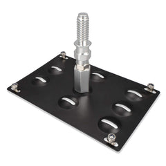 Runmade plate spacing options help align with bumper curvature.