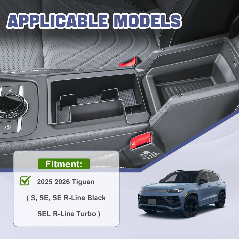 RUNROAD abs-plastic-construction-matte-finish center-console-tray showcases durable interior detailing.