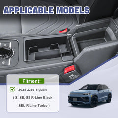 RUNROAD abs-plastic-construction-matte-finish center-console-tray showcases durable interior detailing.