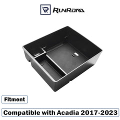 RUNROAD Acadia armrest storage tray provides neat storage for small items.