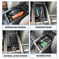 RUNROAD black finish matches cabin aesthetics while organizing.