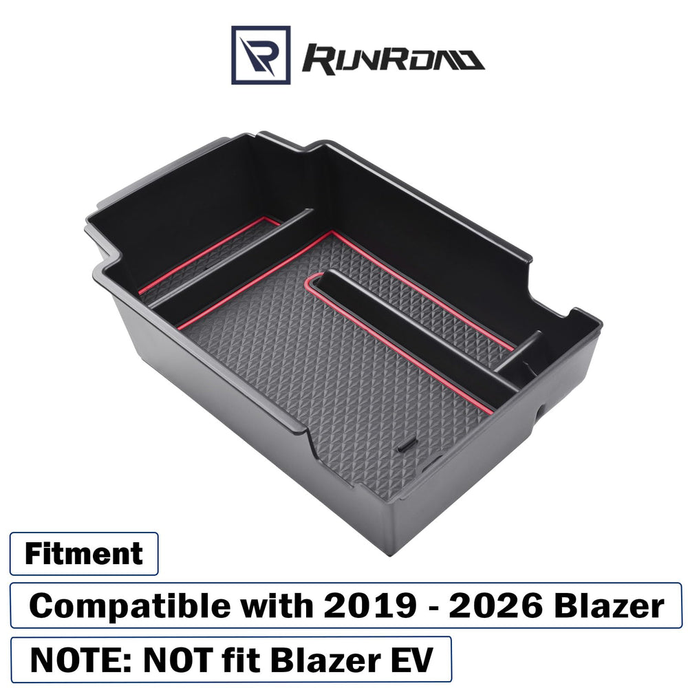 RUNROAD Blazer center console tray side view highlighting slim profile