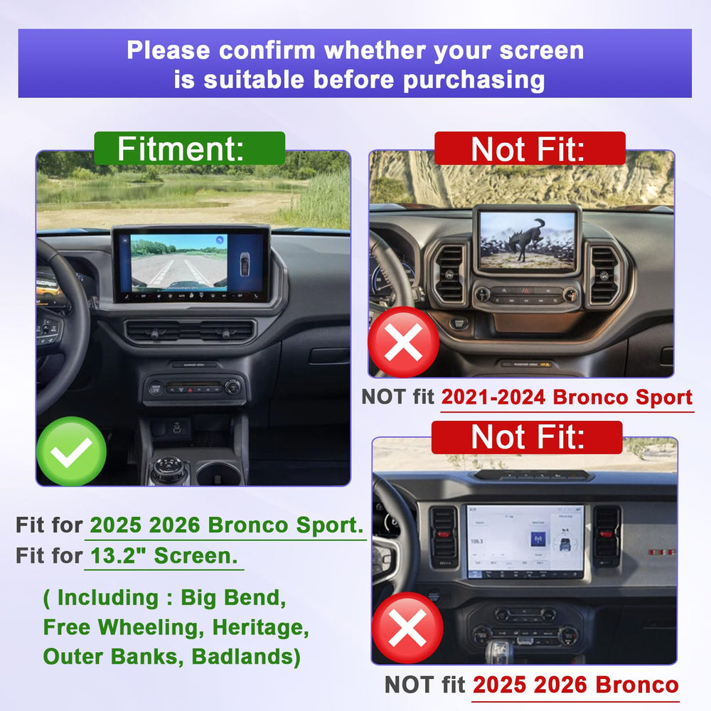 RUNROAD Bronco Sport center console tray keeps phone, wallet, and keys neatly stored