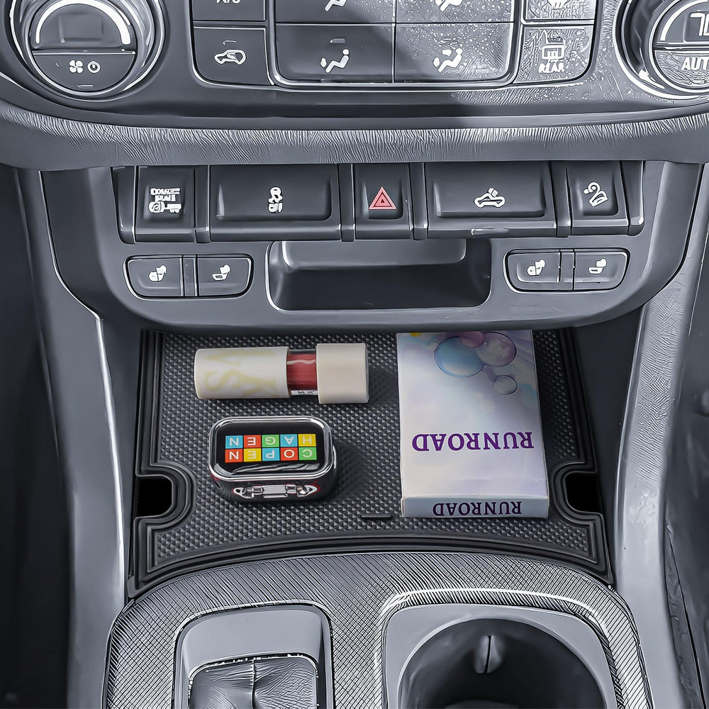 RUNROAD center console hidden pocket keeps valuables discreet and secure