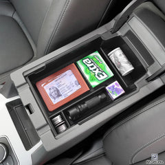 RUNROAD tray with soft liner reduces movement of items inside the console