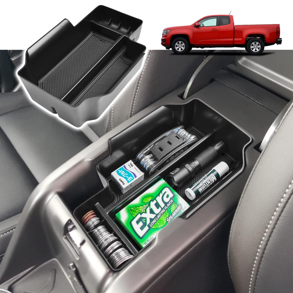 RUNROAD center console organizer tray installed in Colorado for tidy storage.