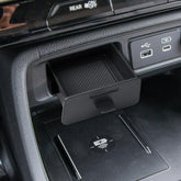 RUNROAD center console organizer tray fitted in Pilot, highlighting hidden storage option.