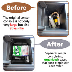 RUNROAD center console tray installs in seconds with no modification