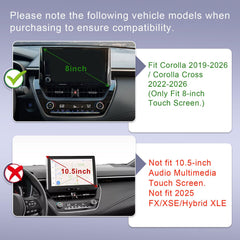 RUNROAD dashboard organizer tray for Corolla Cross 8-inch screen keeps clutter away