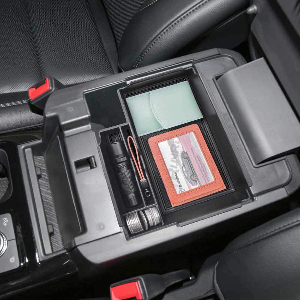RUNROAD center console tray accessory enhances Explorer storage with organized small items.